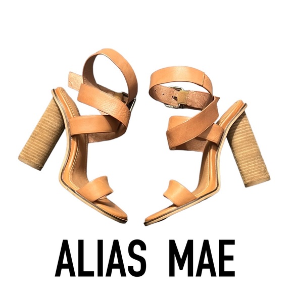 Alias Mae Amina Ankle Strap Mule in Light Tan 36 - Picture 1 of 7